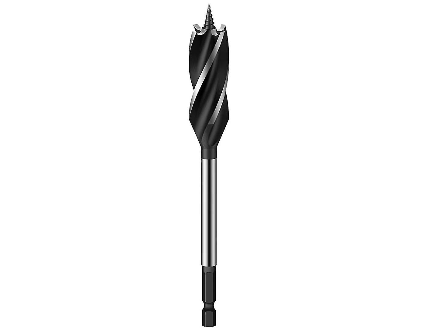 Botao Wood Drill Bit Reaming Drill Wood Auger Fast Cut Woodworking Drill Bit (2pcs， Black)