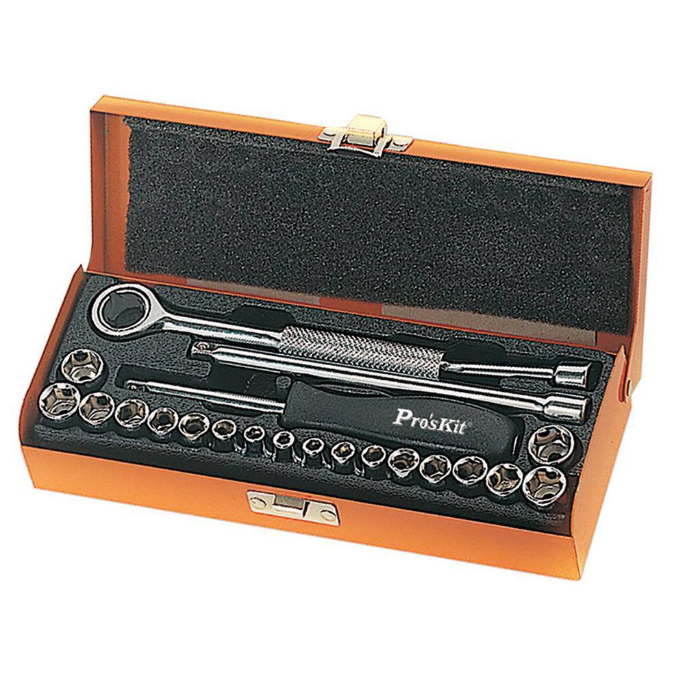 Eclipse Tools Inch and Metric Socket Set (21-Piece) 900-194