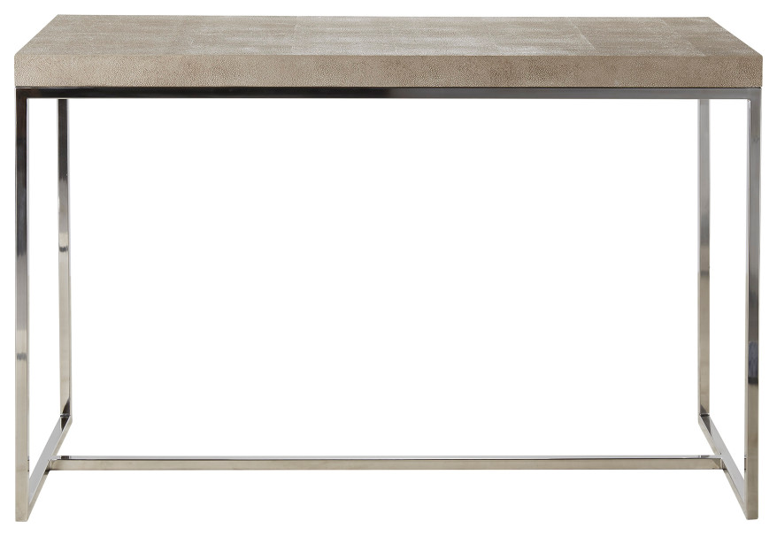 Cream Shagreen Metallic Legs Console Table  Andrew Martin Fay   Contemporary   Console Tables   by Oroa   Distinctive Furniture  Houzz