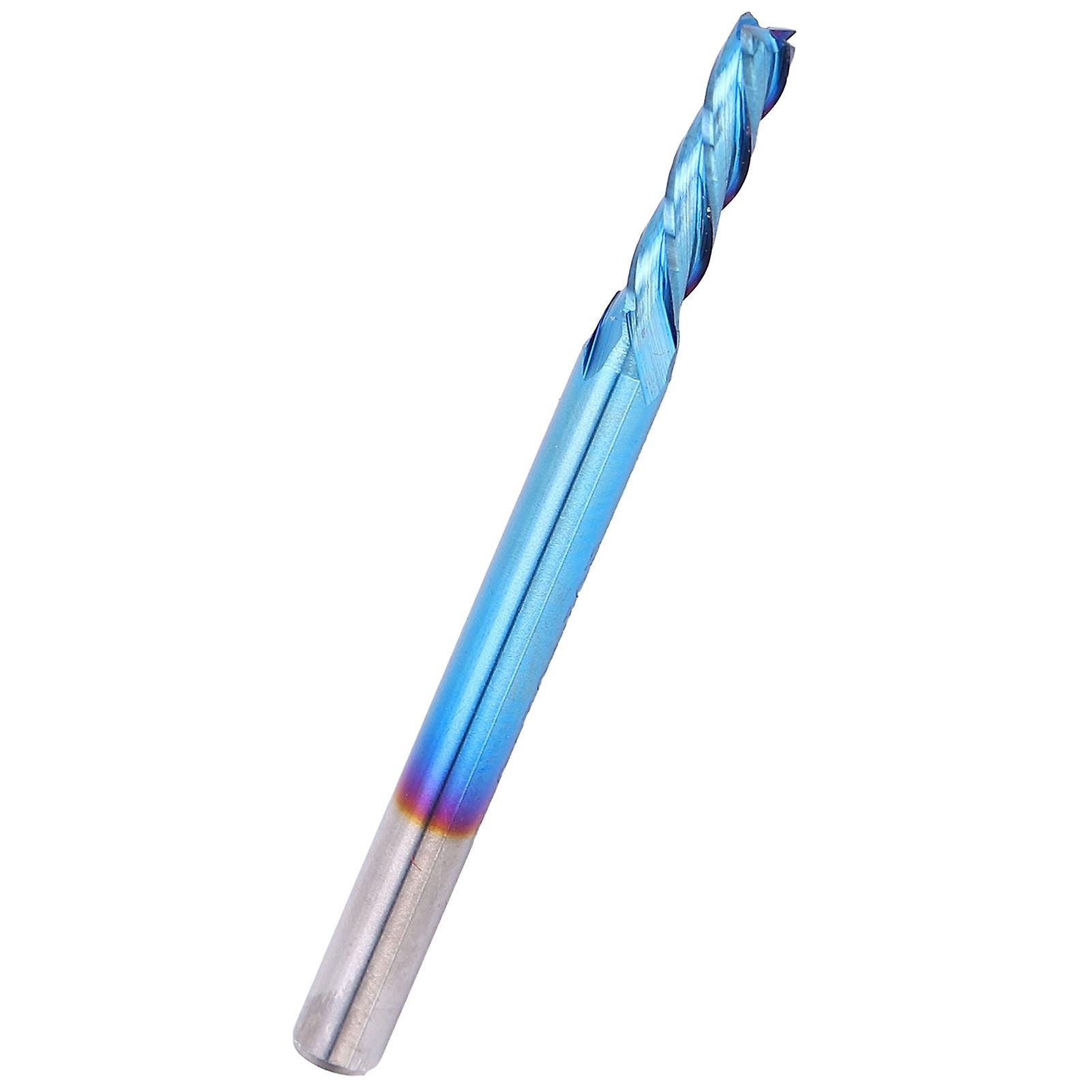 4flute End Mill Tungsten Steel Nanoblue Coating Cnc Straight Handle Milling Cutter3.175 X 2.5 X 10