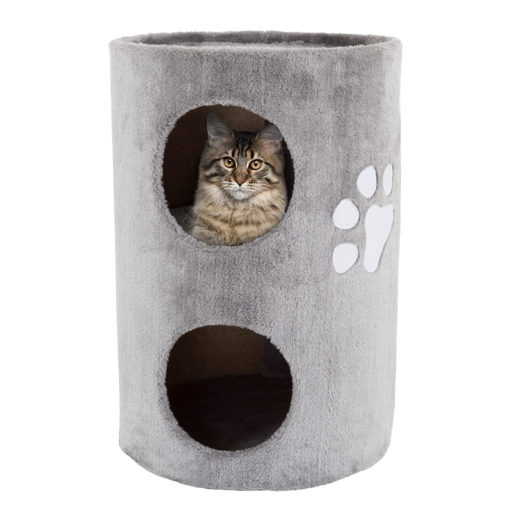 PETMAKER 2 Level Double Hole Cat Condo， 20.5