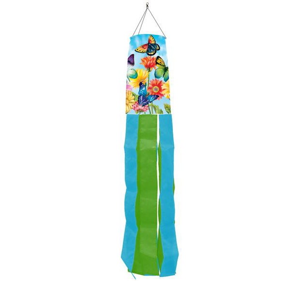 Briarwood Lane Spring Fluttering Butterflies Windsock Wind Twister 40x6