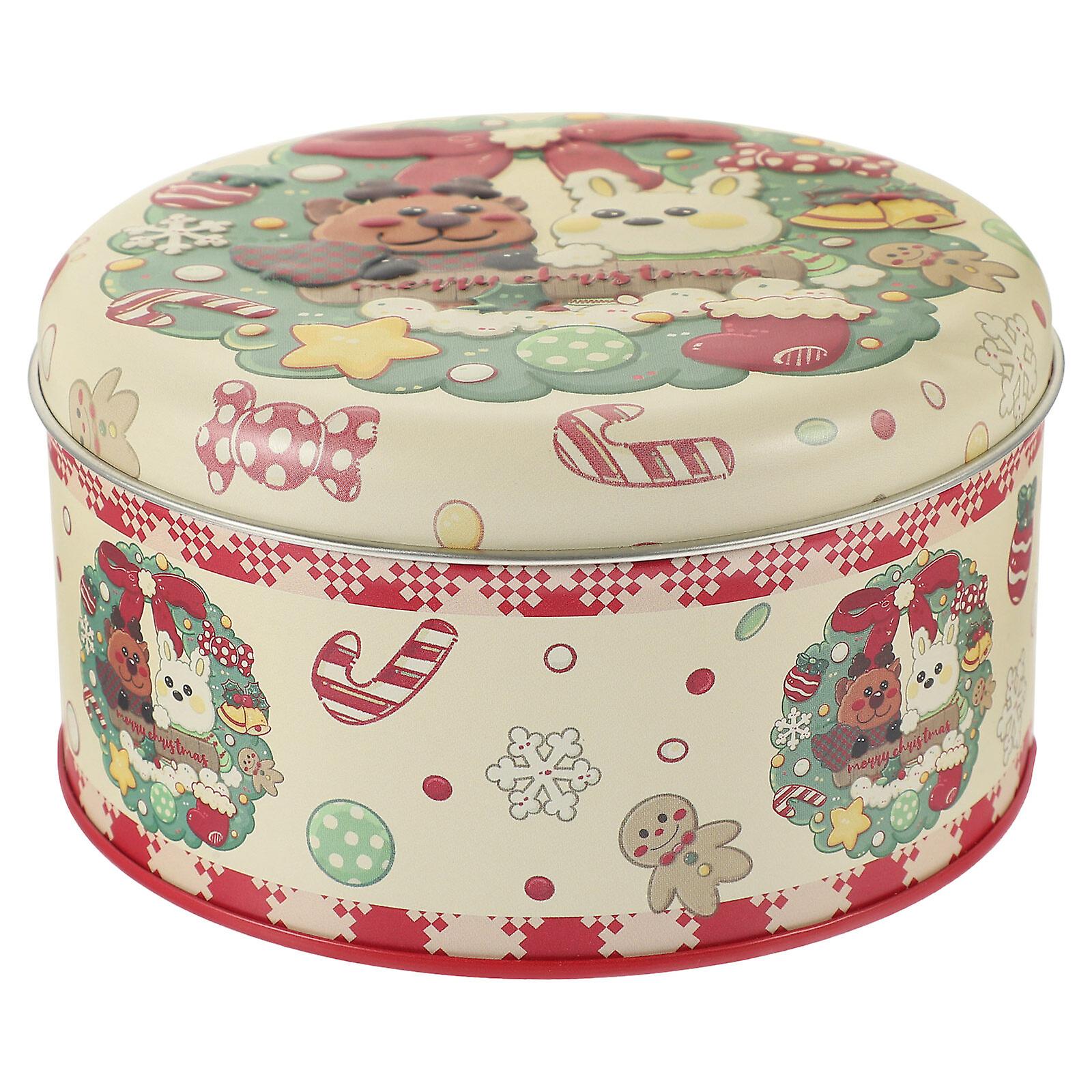 Candy Packing Box Tinplate Cookie Tin Cookie Box Candy Box Christmas Biscuits Candy Treat Box