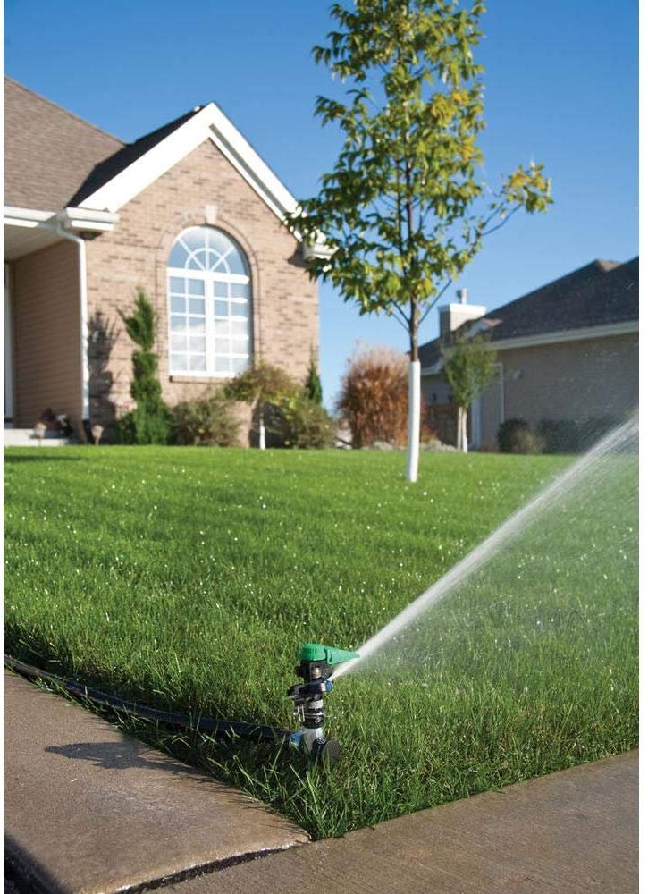 Rain Bird P5R Plastic Impact Sprinkler， Adjustable 0 - 360 Pattern， 25' - 41' Spray Distance