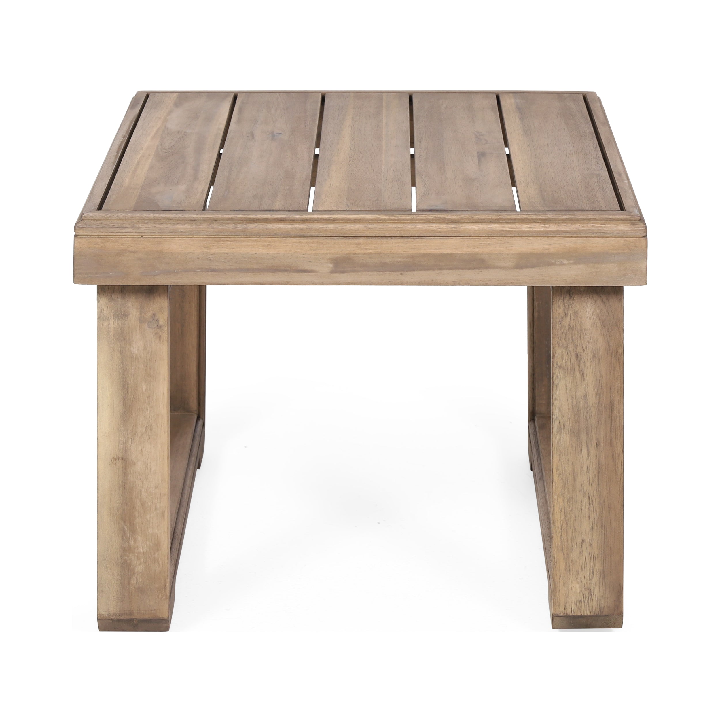 Andrae Outdoor Acacia Wood Side Table