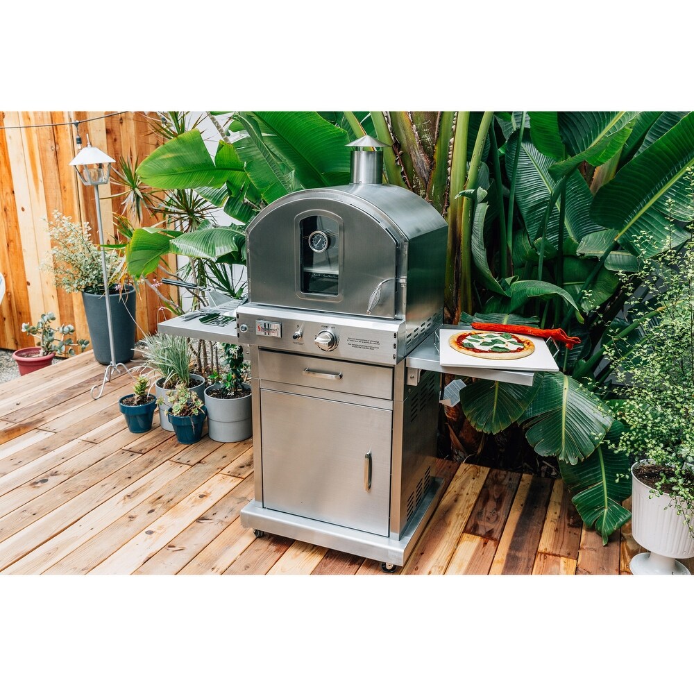 Summerset Freestanding Natural Gas Outdoor Pizza Oven   SS OVFS NG