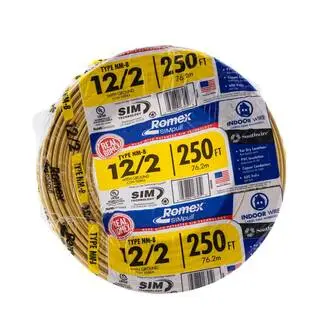 Southwire 250 ft. 122 Solid Romex SIMpull CU NM-B WG Wire