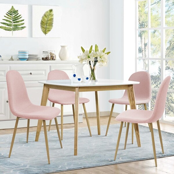 Modern Dining Chair set of 4 Line Kitchen Chairs