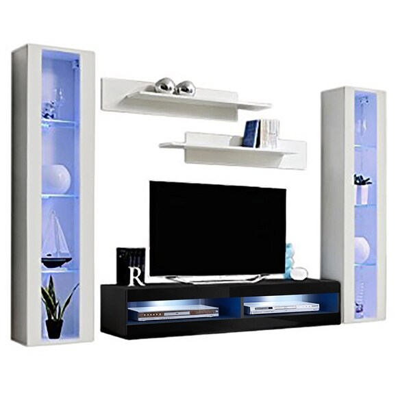 Fly AB2 34TV Wall Mounted Floating Modern Entertainment Center