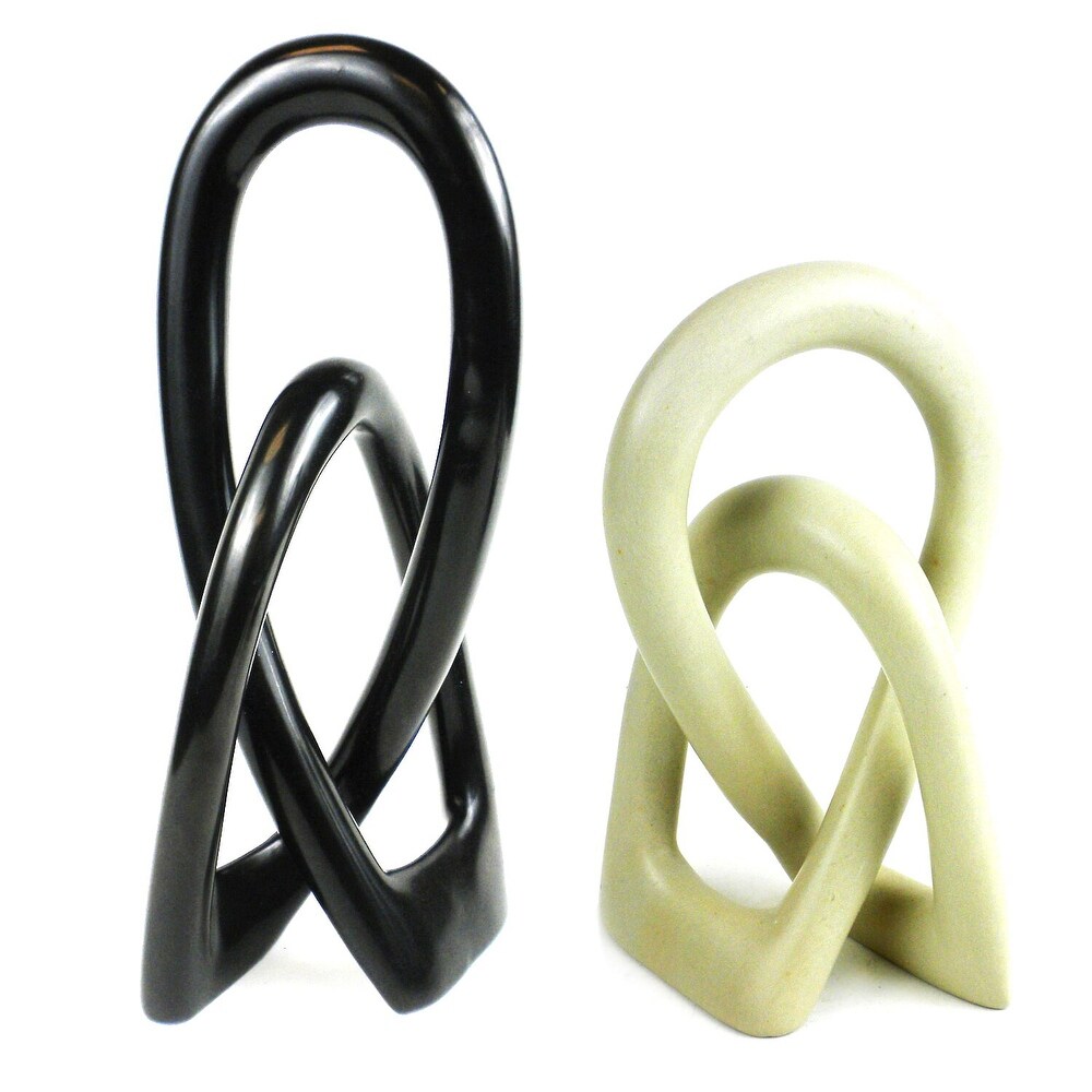 Handmade Lovers Knot 1 Piece Soapstone Statue (Kenya)