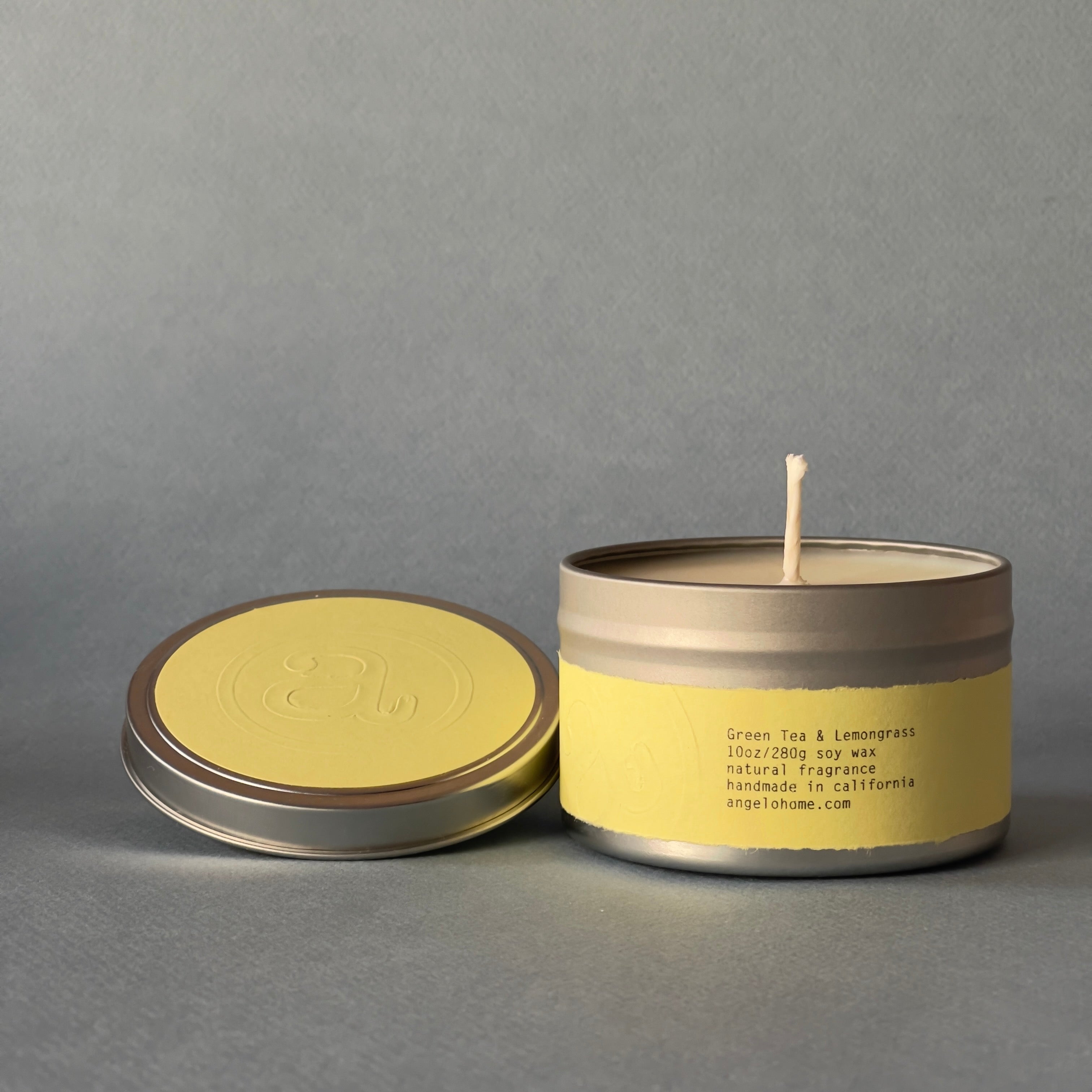 angelo:HOME Green Tea + Lemongrass Scented Candle