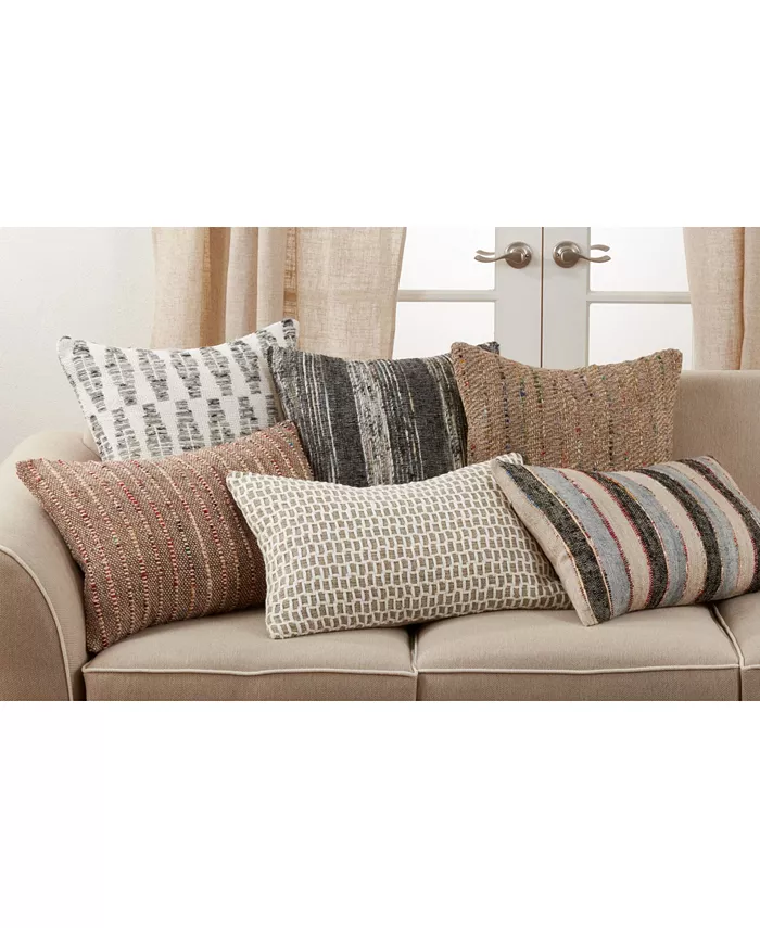 Saro Lifestyle Thin Striped Decorative Pillow， 20