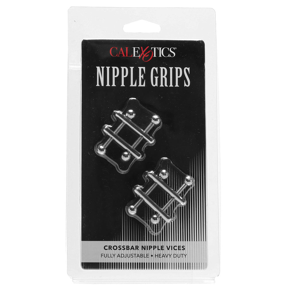 Nipple Grips Crossbar Nipple Vices in Silver