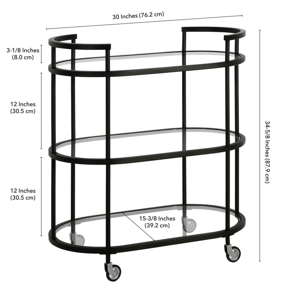 Steel Modern Bar Cart