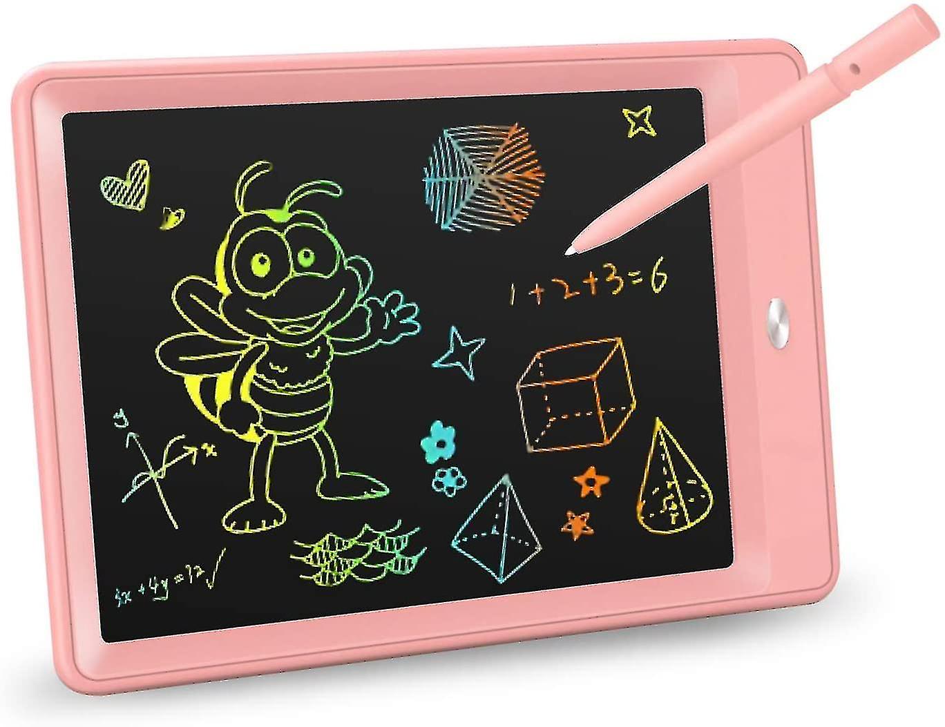 Lcd Writing Tablet， 10 Inch Colorful Toddler Doodle Board Drawing Tablet， Erasable Reusable Electronic Drawing Pads For Kids