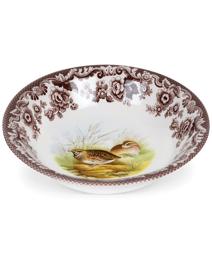 Spode Woodland Quail Ascot Cereal Bowl