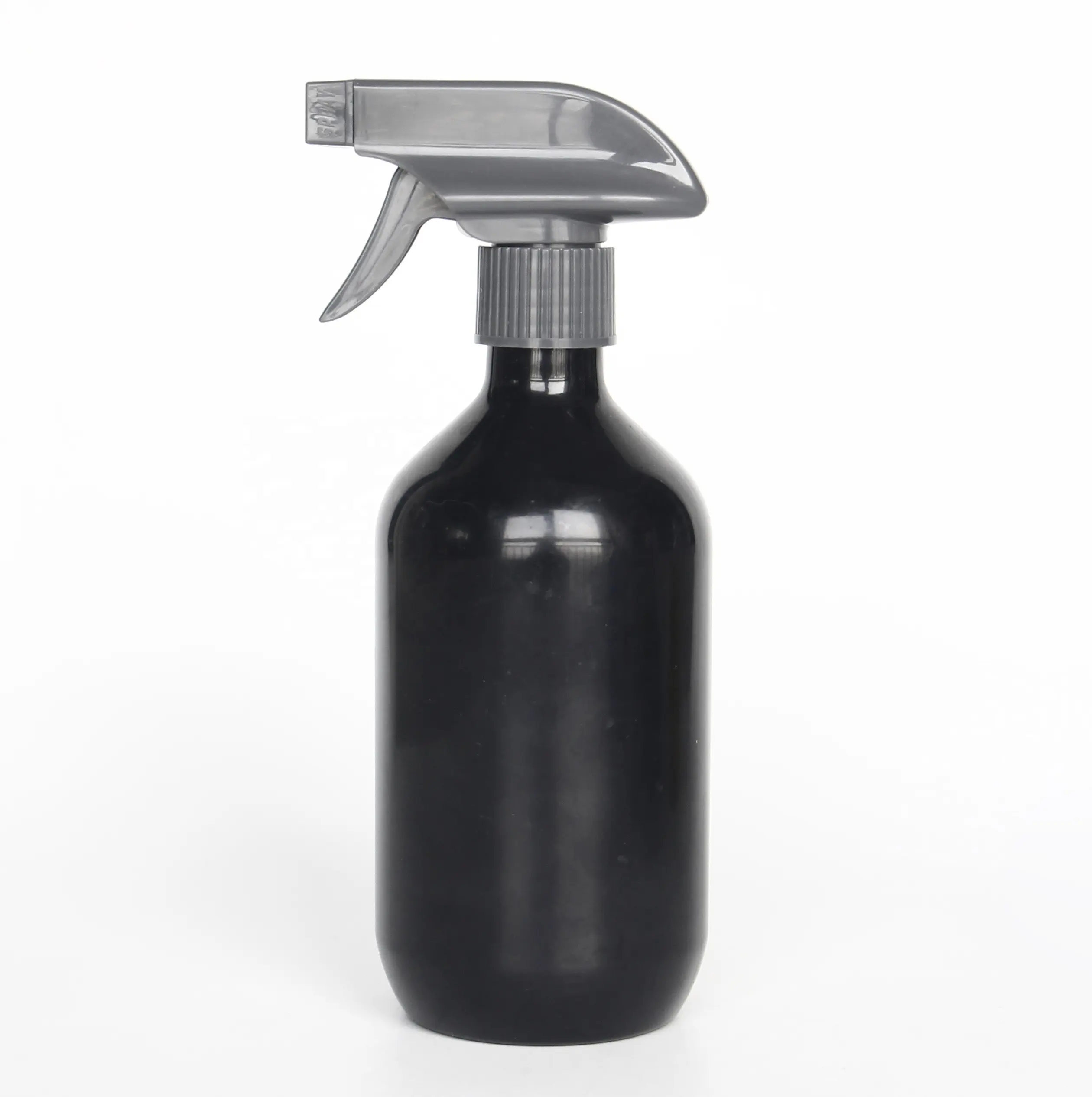 500ml 16 oz Boston Bottle With Durable Black Trigger Sprayer w/ Mist and Stream for Aromatherapy Plastic Liquid Detergent bott