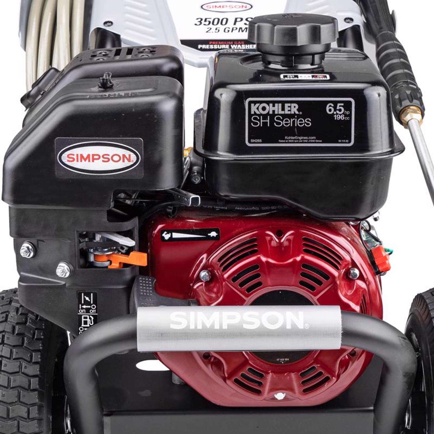 Simpson Powershot PS61201 Kohler 3500 psi Gas 2.5 gpm Pressure Washer