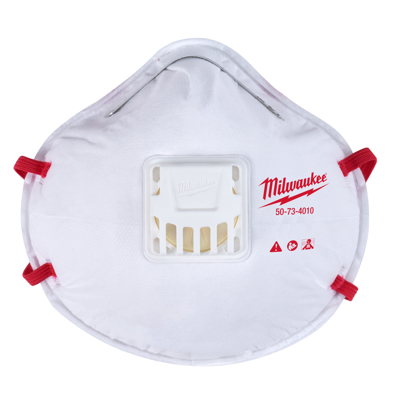 MW N95 Multi-Purpose Respirator Mask Valved White One Size Fits All 3 pk