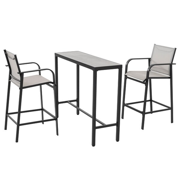 Nuu Garden Outdoor 3Piece Textilene Bar Set