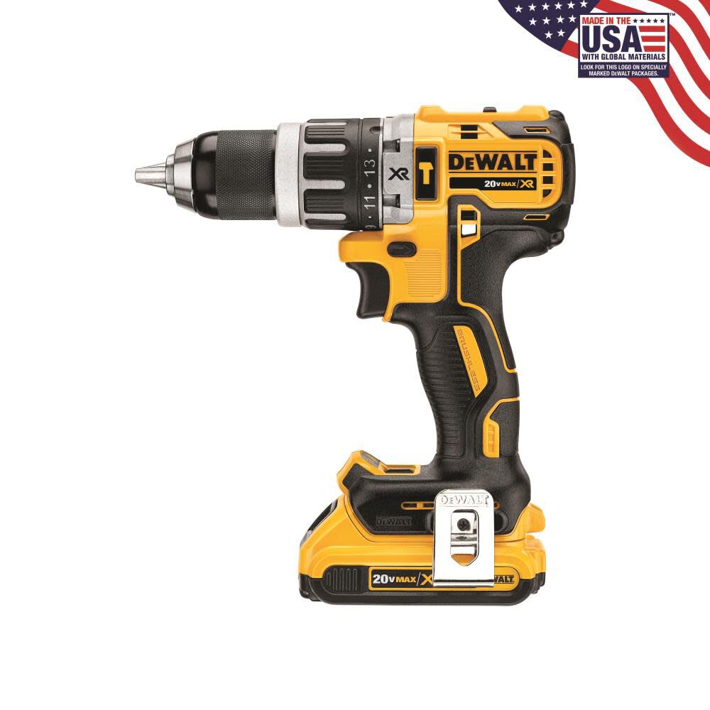 DW 20 V MAX XR Lithium Ion Brushless Compact Hammerdrill Kit DCD796D2 from DW