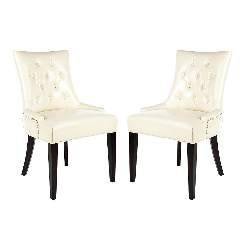 Safavieh 2-piece Abby Cream Side Chair Set