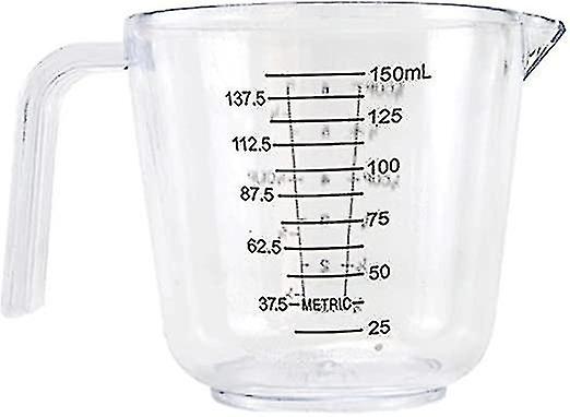 2pcs 150ml Plastic Measuring Cup， Transparent Scale Display， Transparent Cup Inverted Pot Measuring