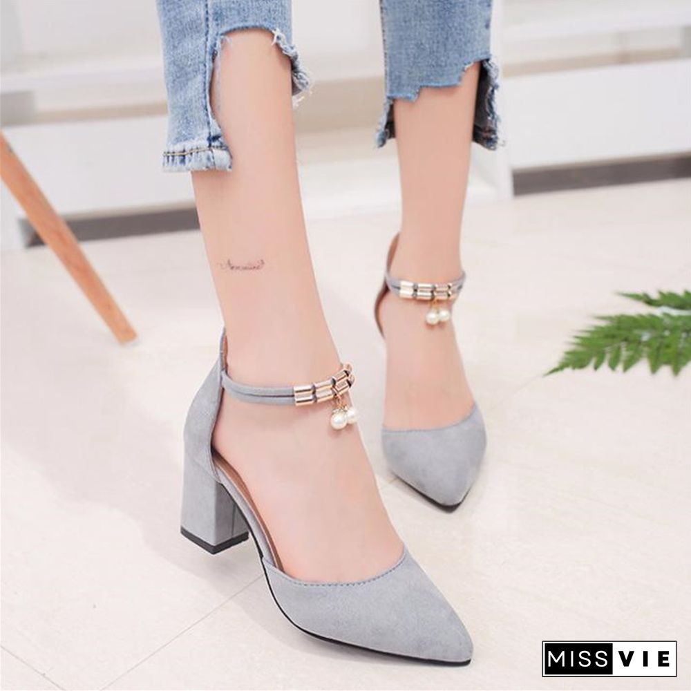 Summer Women Shoes Pointed Toe Pumps Dress Shoes High Heels Boat Shoes Wedding Shoes Tenis Feminino Side With S025