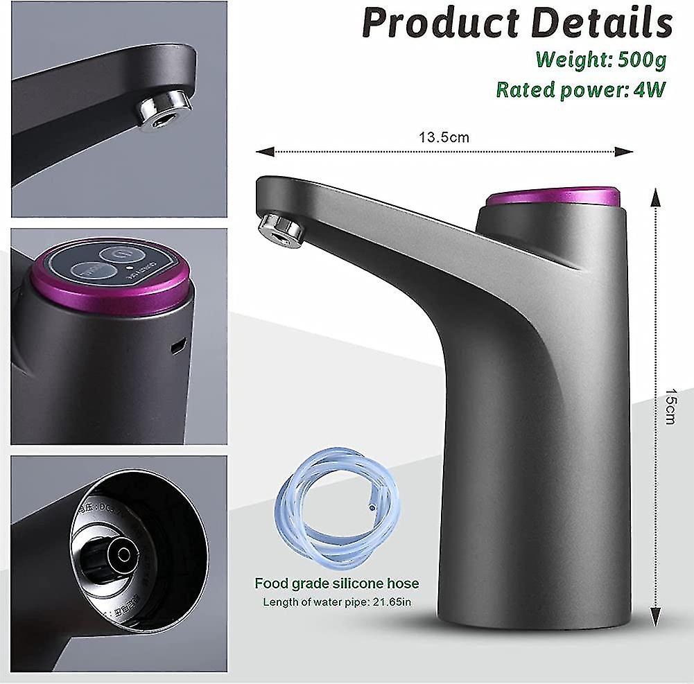 Bottled Water Dispenser - Usb Charging Drinking Water Pump Portable Electric