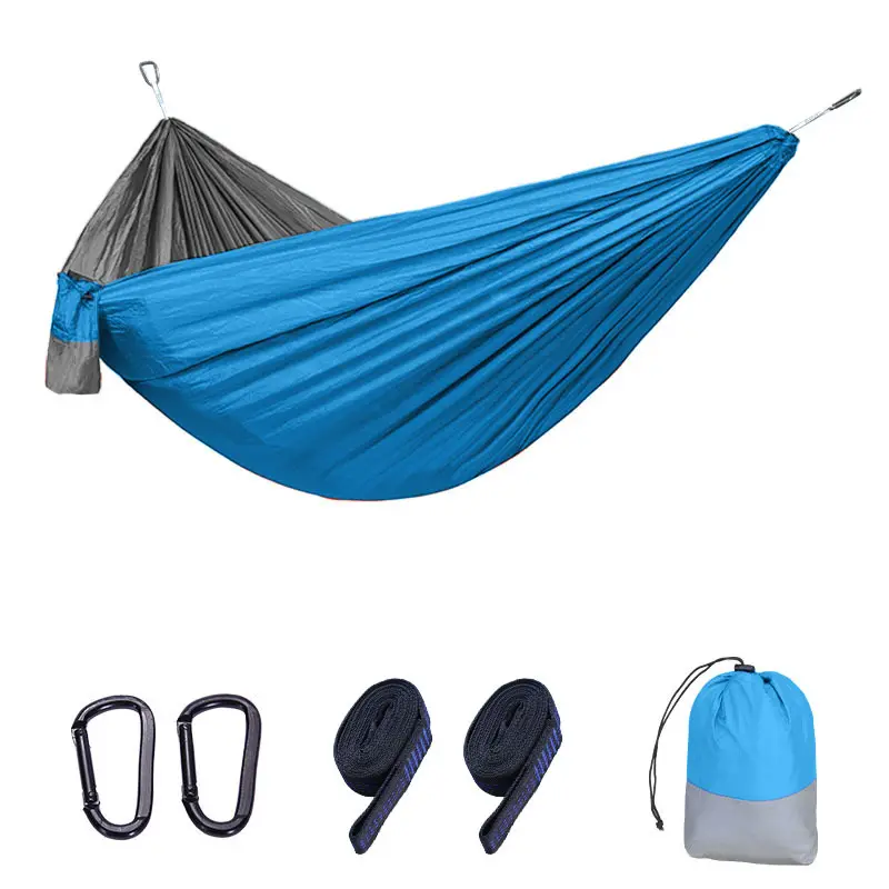 Custom Camping hiking Hammock waterproof Outdoors Hammock Portable nylon Hammock outdoors