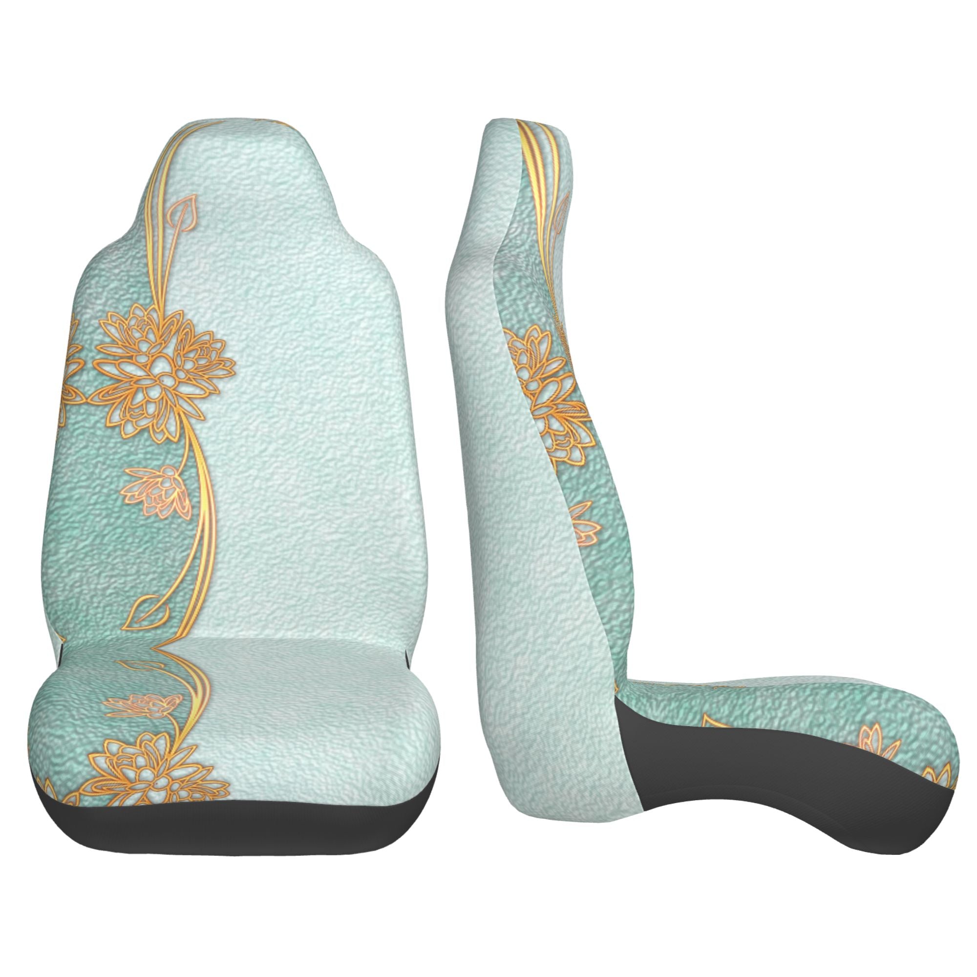 ZICANCN Car Seat Cover Green Vintage Vase Car Front Seat Covers Protectors ， Automotive Seat Covers for Cars Trucks Suv