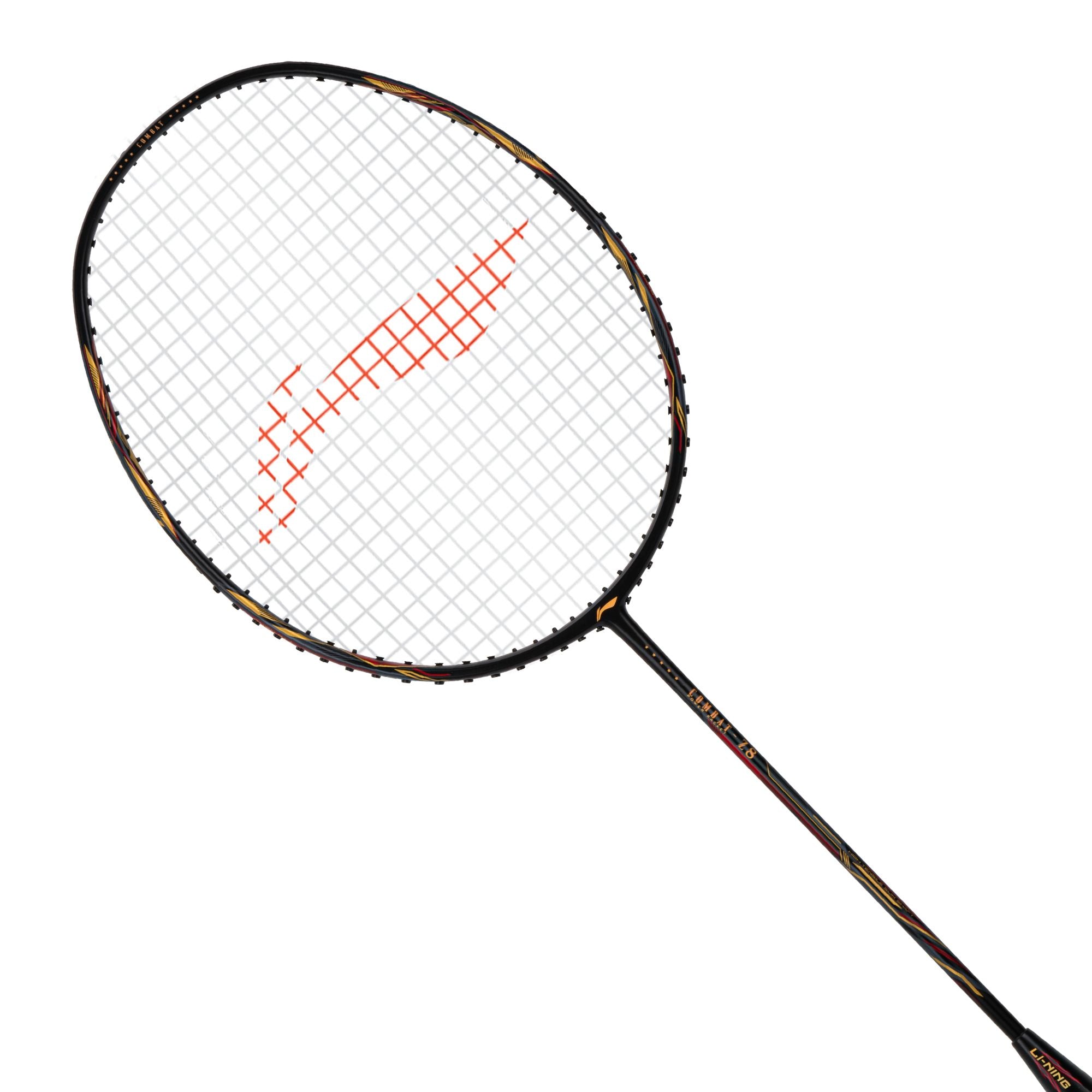 Li-Ning Combat Z8 Badminton Racket (Black/Gold/Red) - 80 Grams