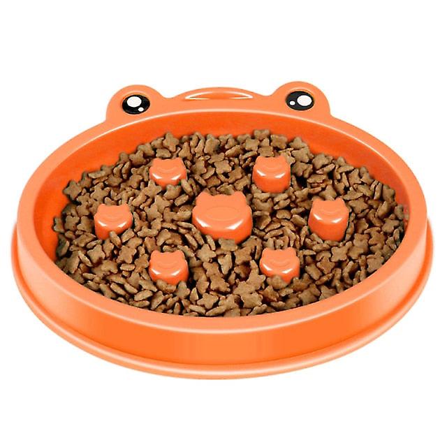 Anti gulping dog slow feeder bowl