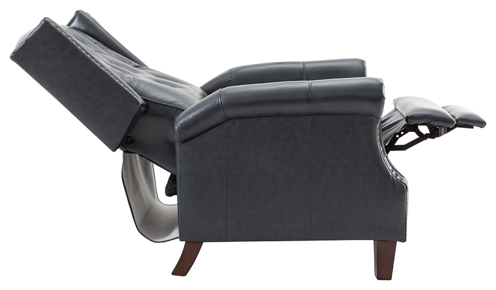 Genuine Leather Manual Recliner  Set of 2   Transitional   Recliner Chairs   by Karat Home  Houzz