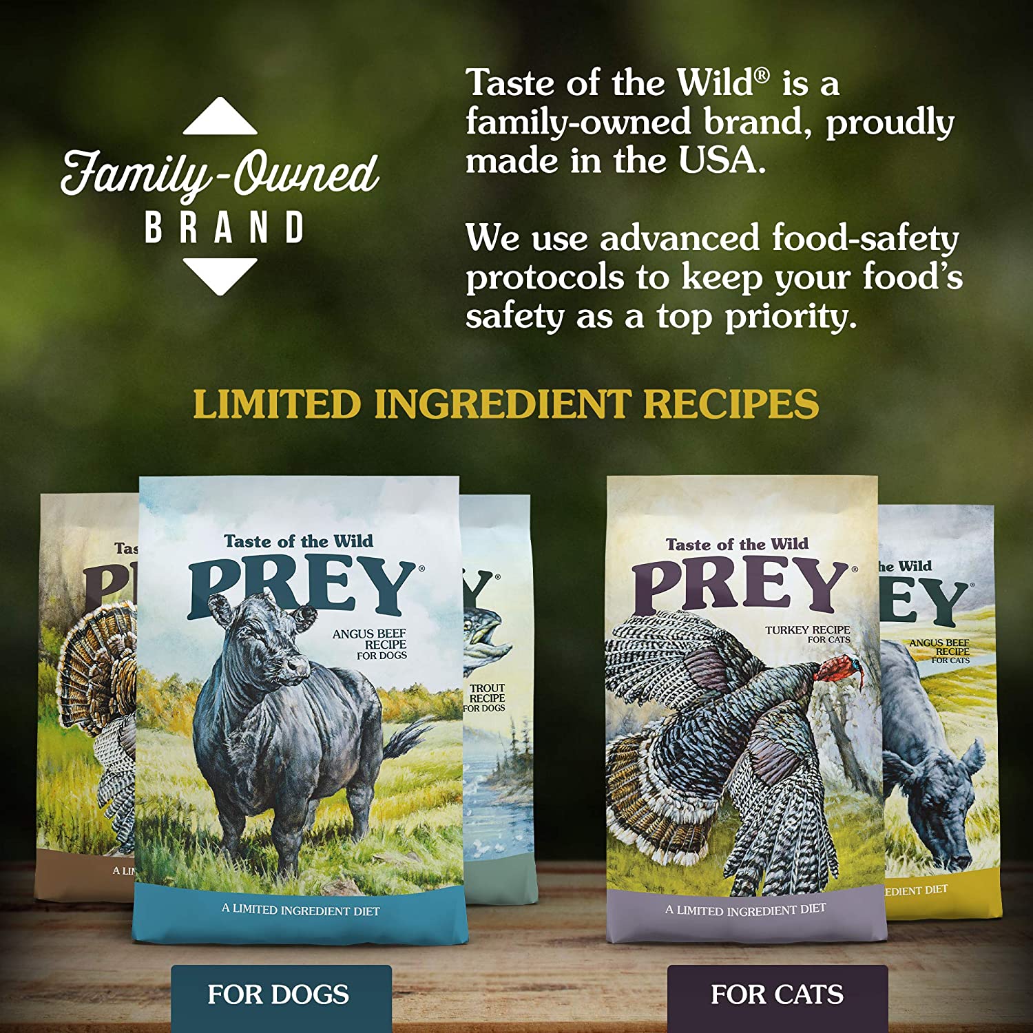 Taste of the Wild PREY Trout Limited Ingredient Recipe Dry Dog Food， 8 lbs.