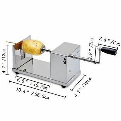 Potato Twister Tornado Slicer Automatic Cutter Hand Crank Machine Spiral Kitchen