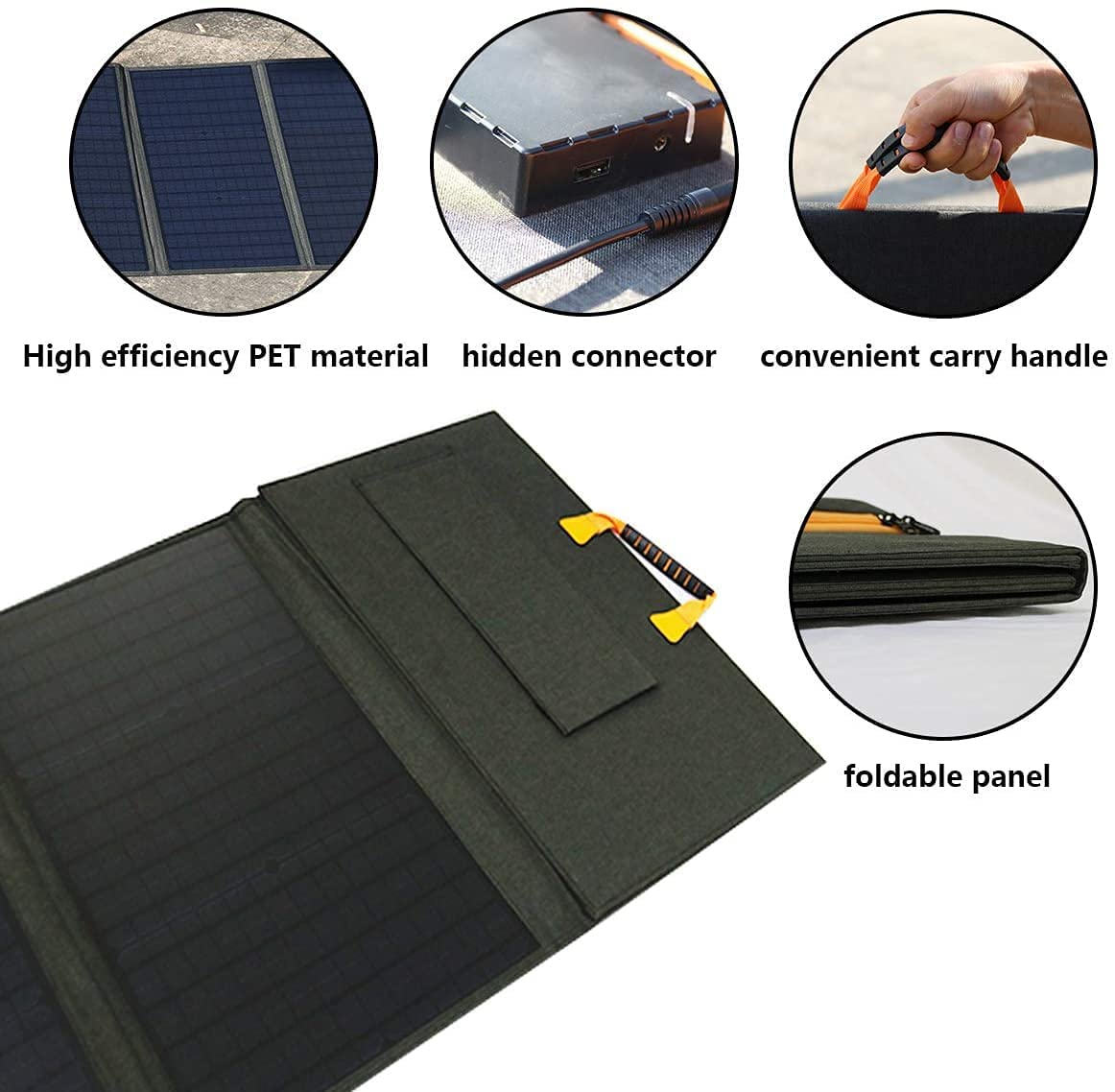 Pecron 200 Watt 36V Solar Panel Foldable Kit Portable Solar Generator Charger with MC4 Connector