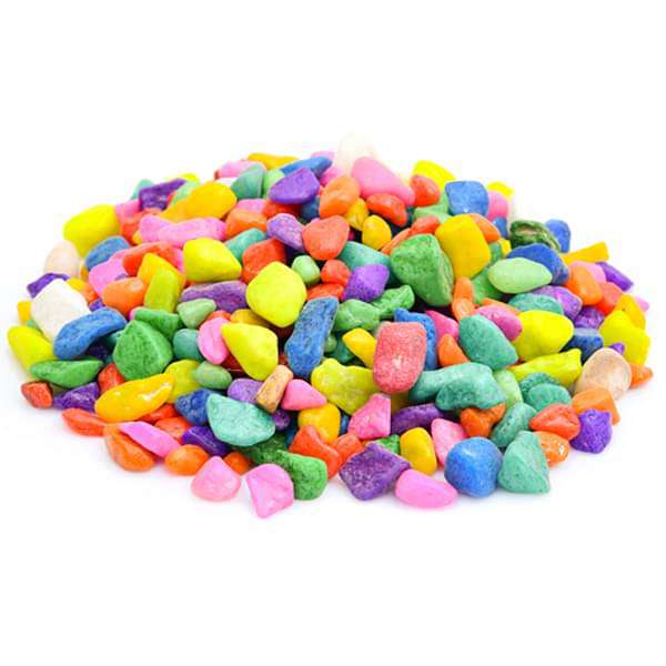 Aquarium Pebbles (Mix Color, Small) - 1 kg