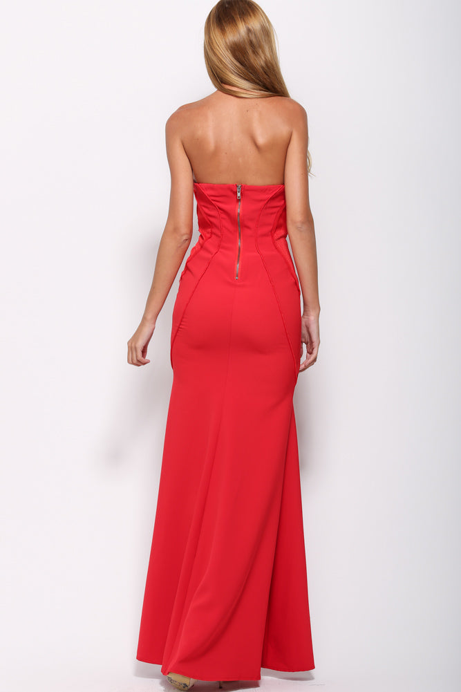 Kiss Me Maxi Dress Red