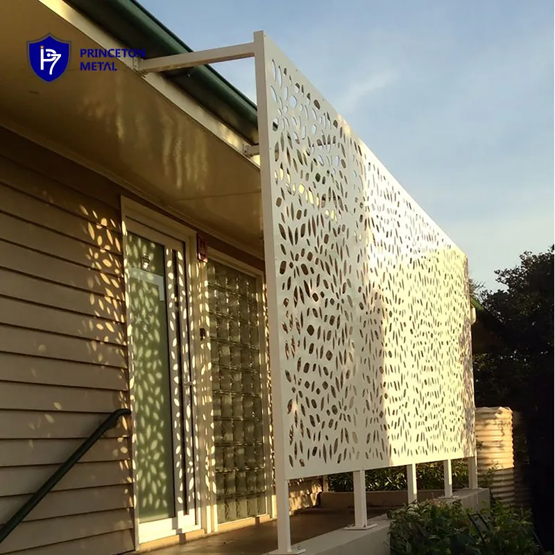 Outdoor commercial metal wall cladding building facades project decoration screen aluminum veneer laser cut fence wall panel