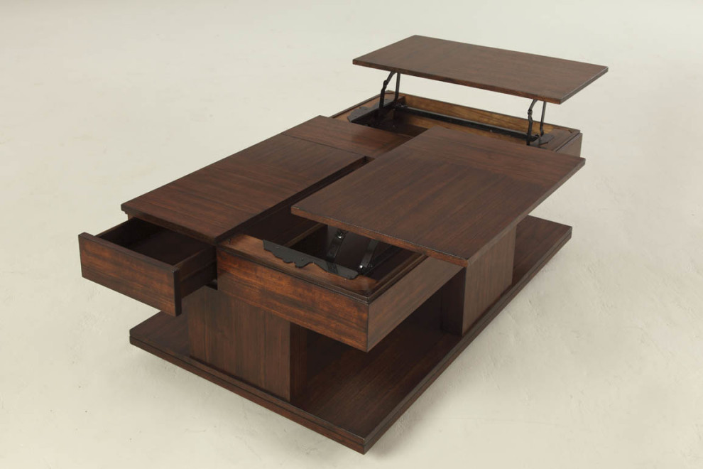 Le Mans Double Lift Top Table   Transitional   Coffee Tables   by HedgeApple  Houzz