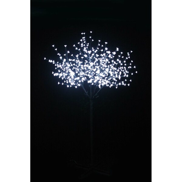 7' PreLit Cherry Blossom Artificial Tree，LED Warm White Lights