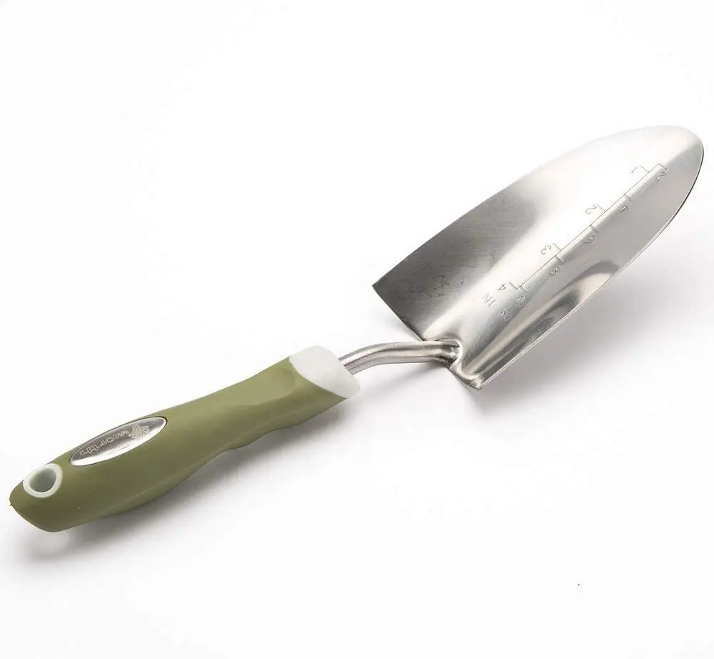 High Quality PP TPR Soft Ergonomic Handle Stainless Steel Trowel Garden Hand Tool