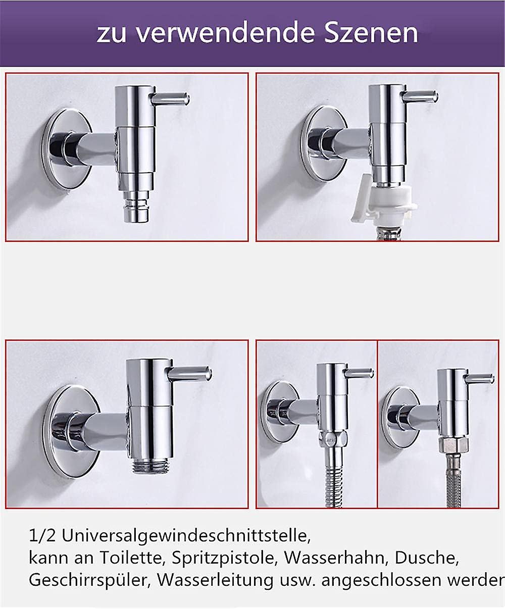 Quick Open Cold Water Faucet Single Cold Water Faucet In Wall Mounted Washing Machine Faucet G1/2