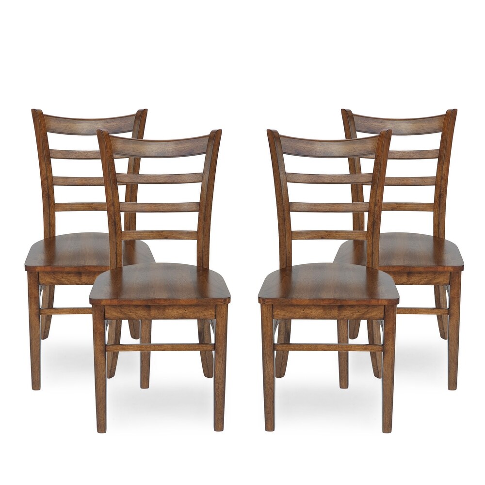 Prestage Rubberwood Dining Chairs (Set of 4) by Christopher Knight Home