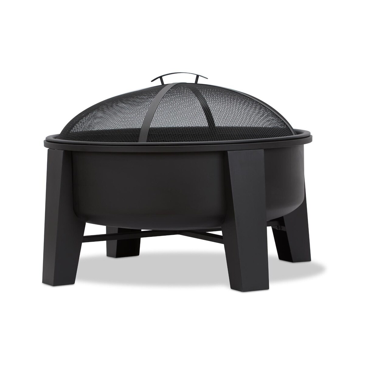 Ultimate Patio Logtown 35-Inch Round Wood Burning Fire Pit