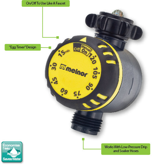 Melnor Water Timer for Outdoor Garden Hose， Mechanical Timer