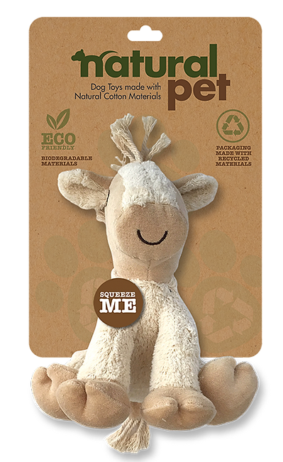 Natural Pet 6 Dog Toy Assorted - Pig/Horse/Cow