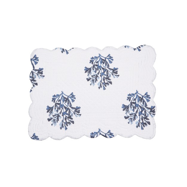 C amp f Home Blue Coast Shells Placemat Set Of 6