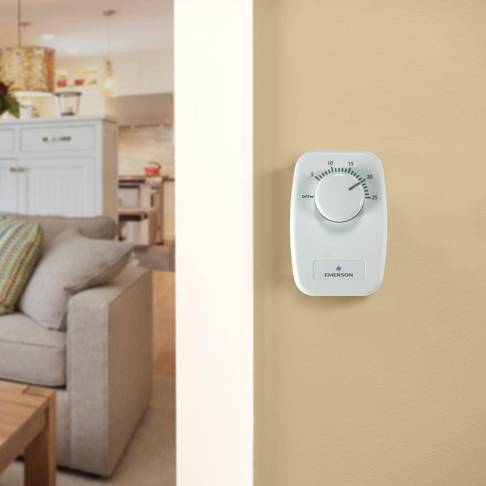 White Rodgers B50 Baseboard Non-Programmable Thermostat - Dual Pole B50